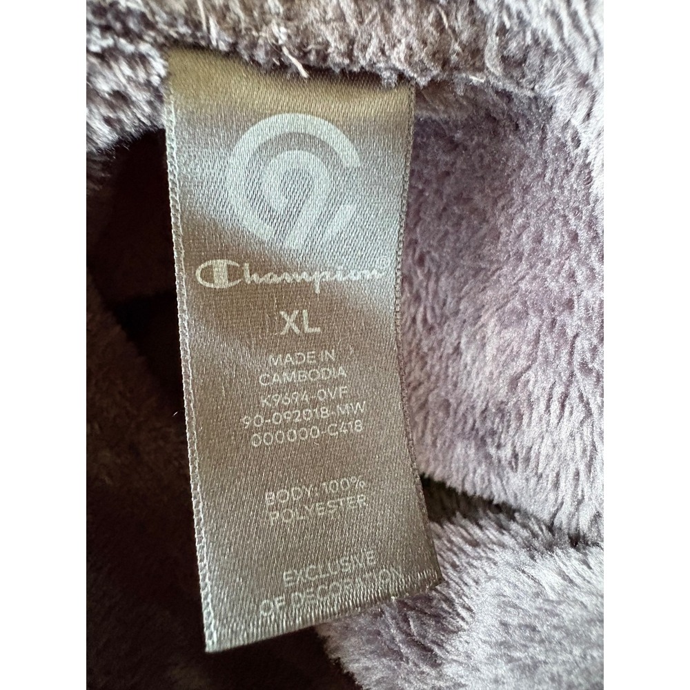 NWOT Champion Women's XL Gray Fleece Wearable Blanket Sweatshirt Snuggle Lounger - Picture 8 of 10